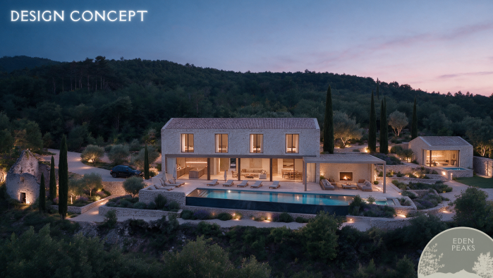 Building plot with panoramic views towards Motovun, Oprtalj, Istria